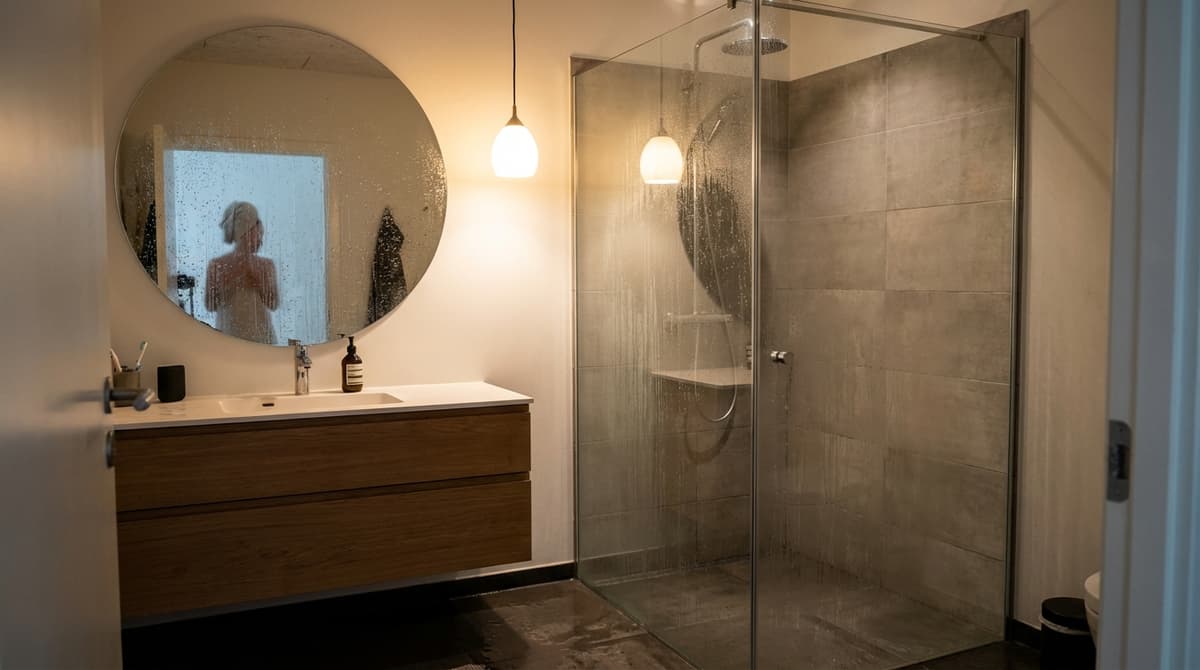 Badeværelse-fugt løses med ventilation — Esbjerg