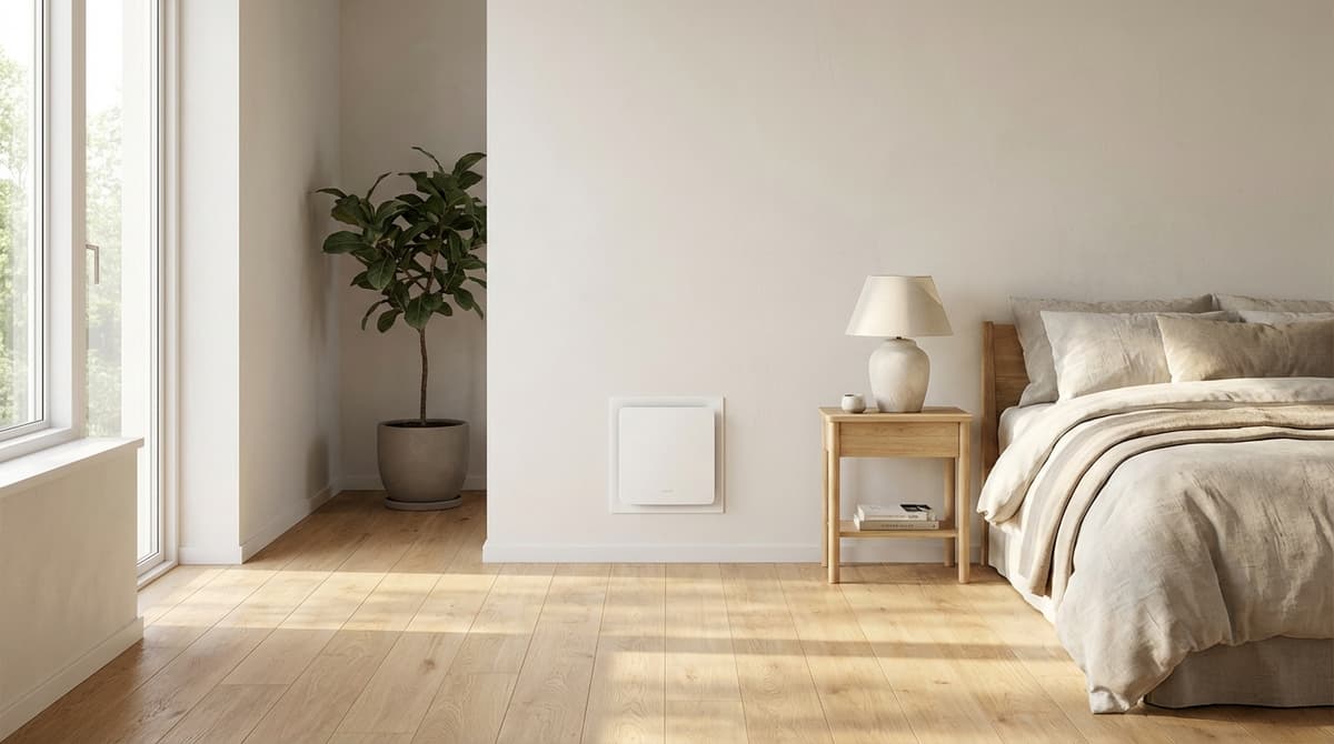 Ventilationsenhed installeret i væg mod fugt — Horsens